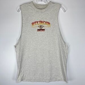 Sturgis Black Hills Rally 2006 Cut Off Grey Motorcycle Tshirt Eagle Large